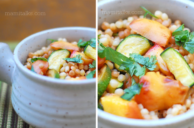 couscous with zucchini and apricot