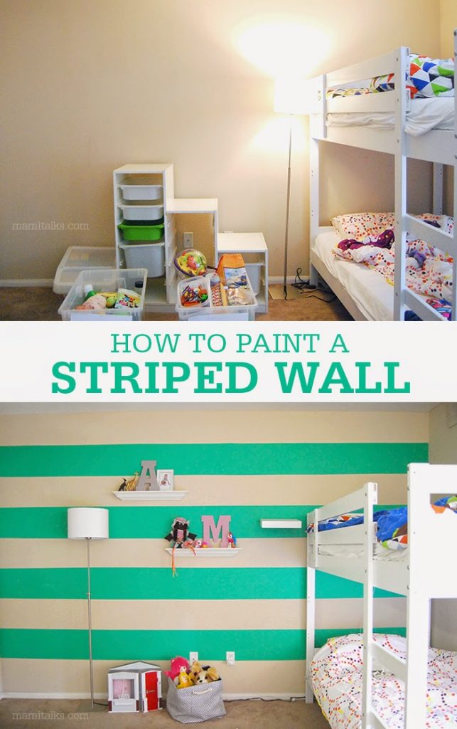 How to Paint a Striped Wall - Mami Talks™