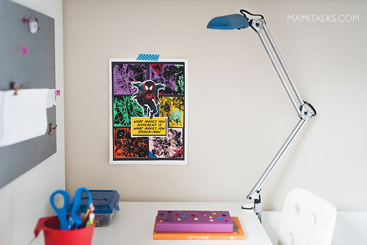DIY Motivational Poster for Kids hanging on kids room. -MamiTalks.com