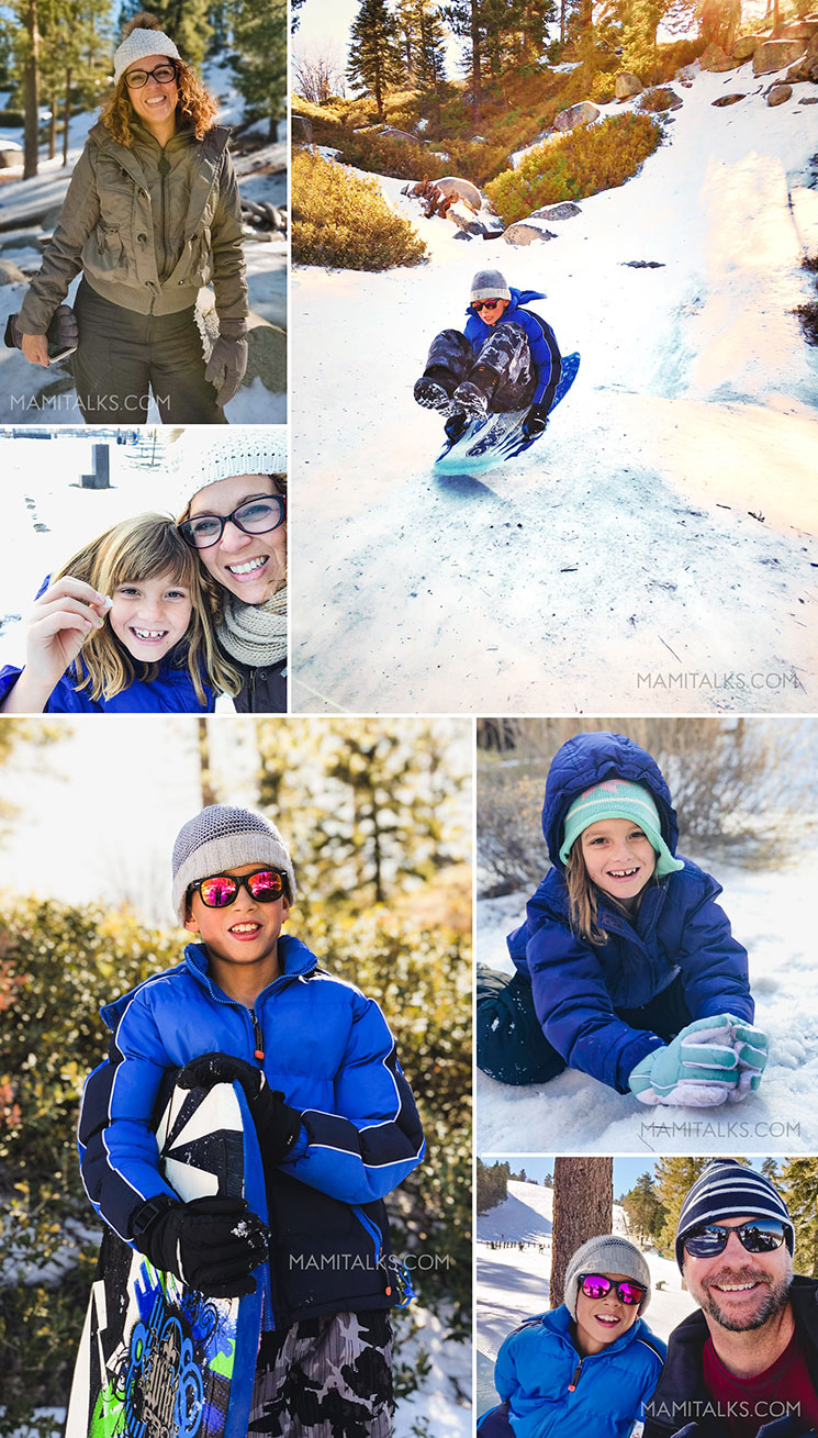 Guide to Big Bear, pictures of kids and family in the snow Big Bear. -MamiTalks.com